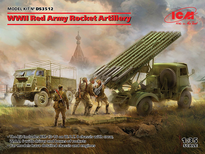 [���ܼ�] BICMDS3512 [ICM] BICMDS3512 1/35 WWII Red Army Rocket Artilery BM-13-16