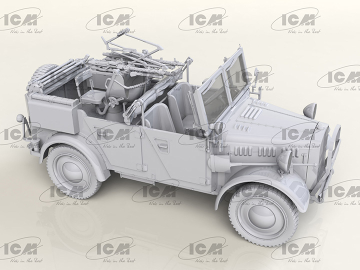 [���ܼ�] BICM35584 [ICM] BICM35584 1/35 le.gl.Einheits-Pkw Kfz.4 WWII German Light Anti-Aircraft Vehicle