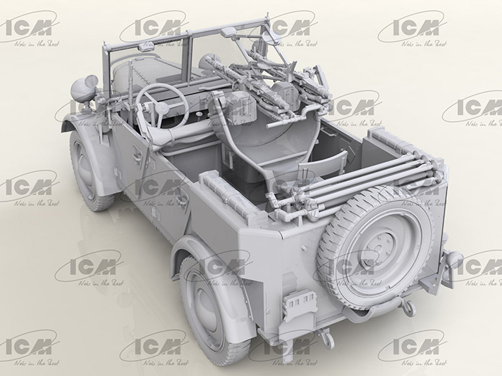 [���ܼ�] BICM35584 [ICM] BICM35584 1/35 le.gl.Einheits-Pkw Kfz.4 WWII German Light Anti-Aircraft Vehicle