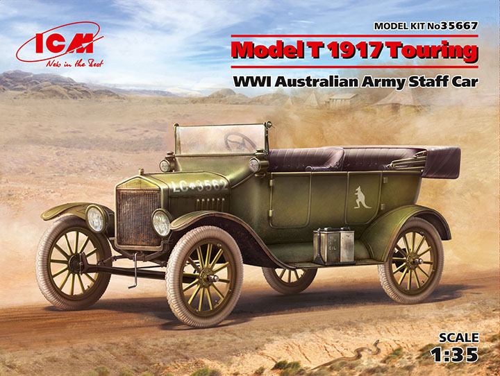 [���ܼ�] BICM35667 [ICM] BICM35667 1/35 Model T 1917 Touring, WWI Australian Army Staff Car