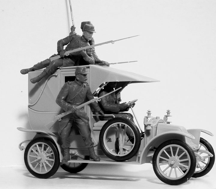 [ܼ] BICM35660 [ICM] BICM35660 1/35 Battle of the Marne (1914), Taxi car with French Infantry-   