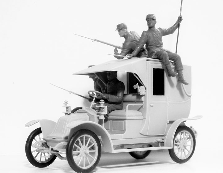 [ܼ] BICM35660 [ICM] BICM35660 1/35 Battle of the Marne (1914), Taxi car with French Infantry-   