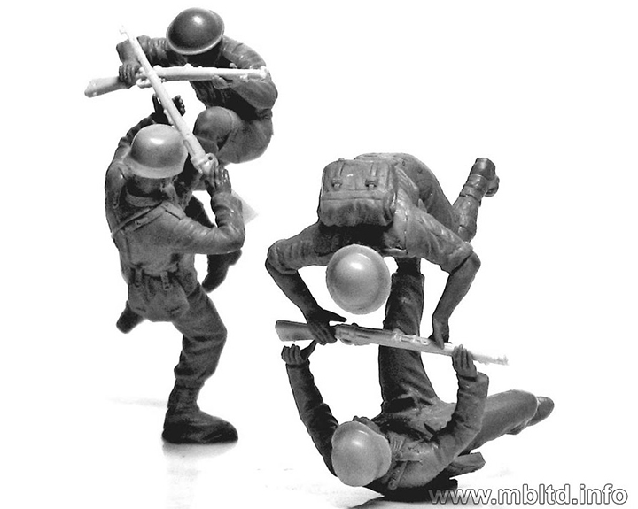 [���ܼ�] CM3592 [MasterBox] CM3592 1/35 Hand fight British & German Infantry, battle in North Africa