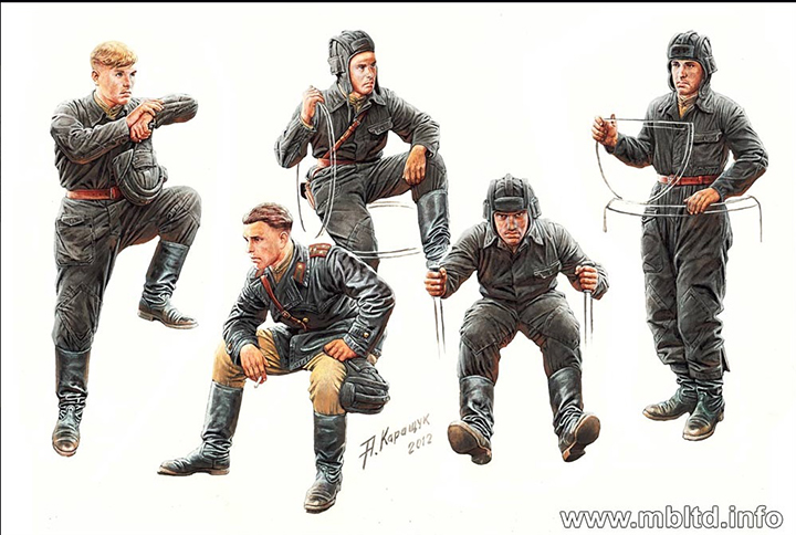 [���ܼ�] CM3568 [MasterBox] CM3568 1/35 Soviet Tank Crew, 1943-1945-���� ������
