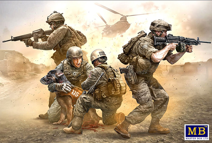 [ܼ] CM35181 [MasterBox] CM35181 1/35 No Soldier left behind - MWD Down