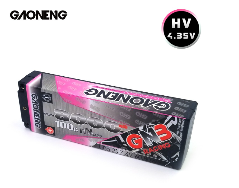 [���ܼ�] GNB80002S100iHV [GNB] 7.6V 8000mAh 2S HV 100C ��Ƭ������ ���͸� (�ϵ����̽�) - 5mm �����