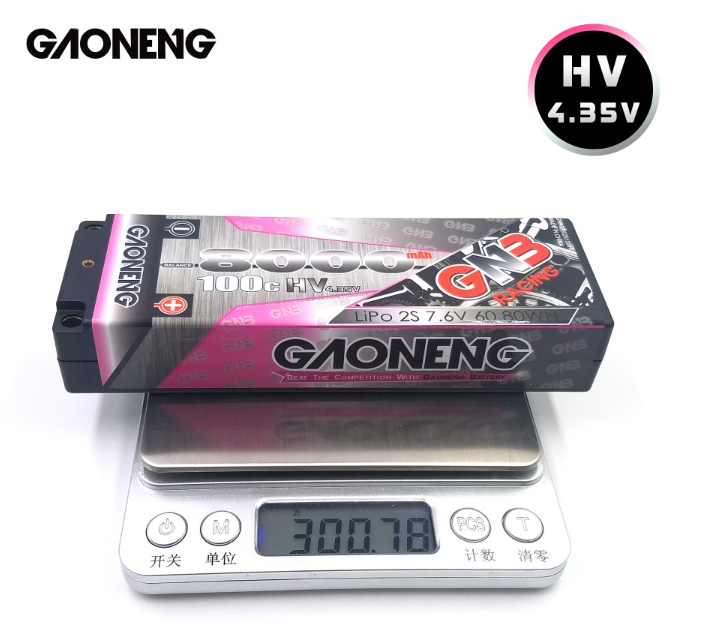 [���ܼ�] GNB80002S100iHV [GNB] 7.6V 8000mAh 2S HV 100C ��Ƭ������ ���͸� (�ϵ����̽�) - 5mm �����