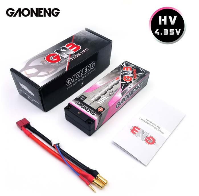 [���ܼ�] GNB80002S100iHV [GNB] 7.6V 8000mAh 2S HV 100C ��Ƭ������ ���͸� (�ϵ����̽�) - 5mm �����