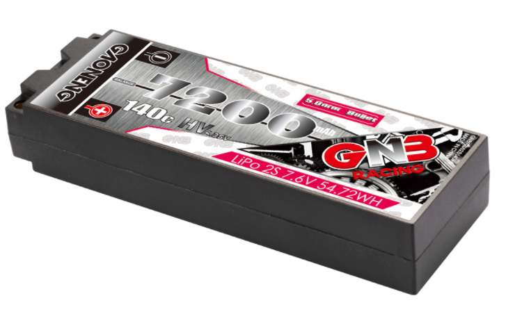 [���ܼ�] GNB72002S140iHV [GNB] 7.6V 7200mAh 2S HV 140C ��Ƭ������ ���͸� (�ϵ����̽�) - 5mm �����