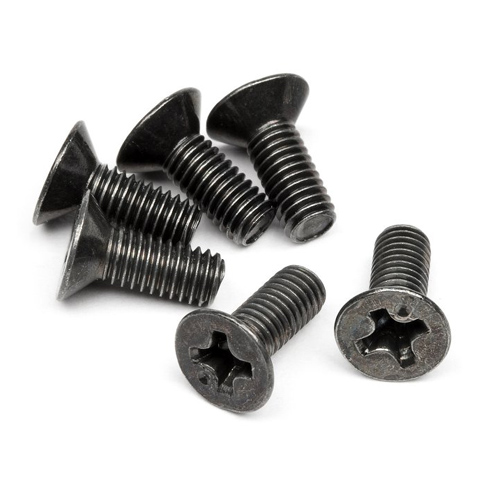 [ܼ] Z526-HPI [HPI] #Z526 - FLAT HEAD SCREW M3x8mm (6pcs)