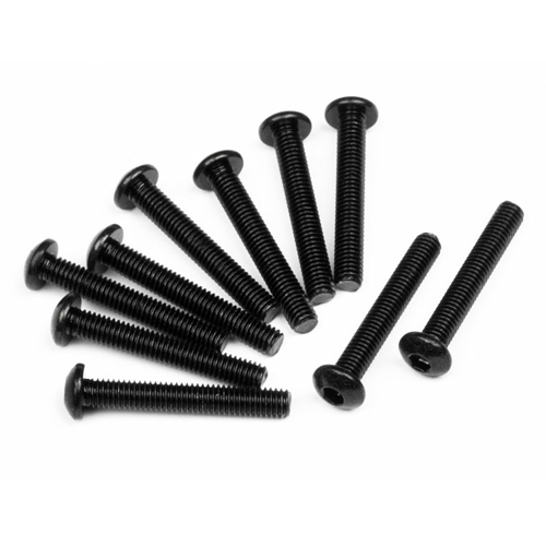 [ܼ] Z357-HPI [HPI] #Z357 - BUTTON HEAD SCREW M3x20mm (HEX SOCKET/10pcs)
