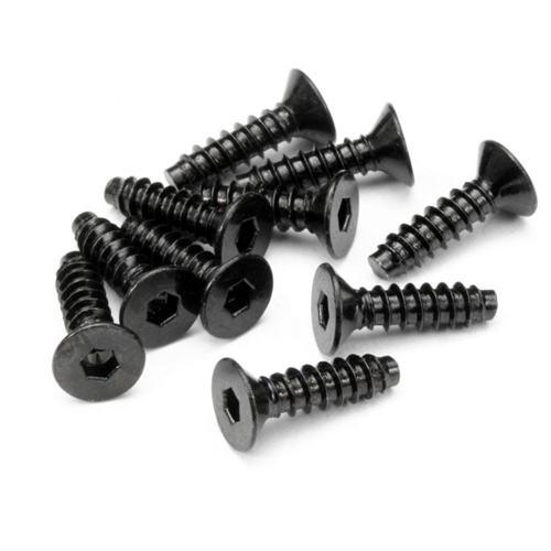[ܼ] 94631-HPI [HPI] #94631 - TP. FLAT HEAD SCREW M4x15mm (HEX SOCKET/10pcs)