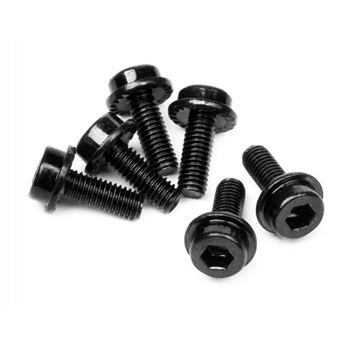 [���ܼ�] 94453-HPI [HPI] #94453 - FLANGED CAP HEAD SCREW M3x8mm (6pcs)
