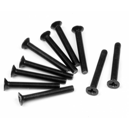 [���ܼ�] Z348-HPI [HPI] #Z348 - FLAT HEAD SCREW M3x24mm (10pcs)