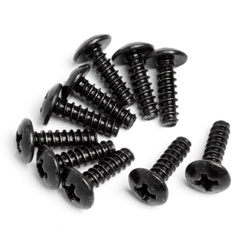 [ܼ] MV22047 [MAVERICK] #MV22047 - Round Head Self-Tapping Screw M3x10mm (10Pcs)