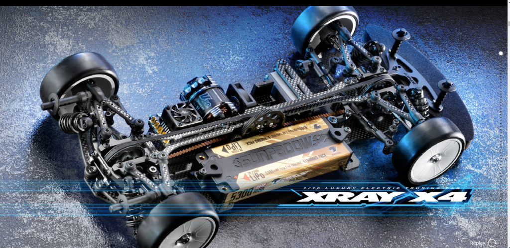 [ܼ] 300032 [XRAY] X4 - 2022 SPECS, GRAPHITE EDITION - 1/10 LUXURY ELECTRIC TC