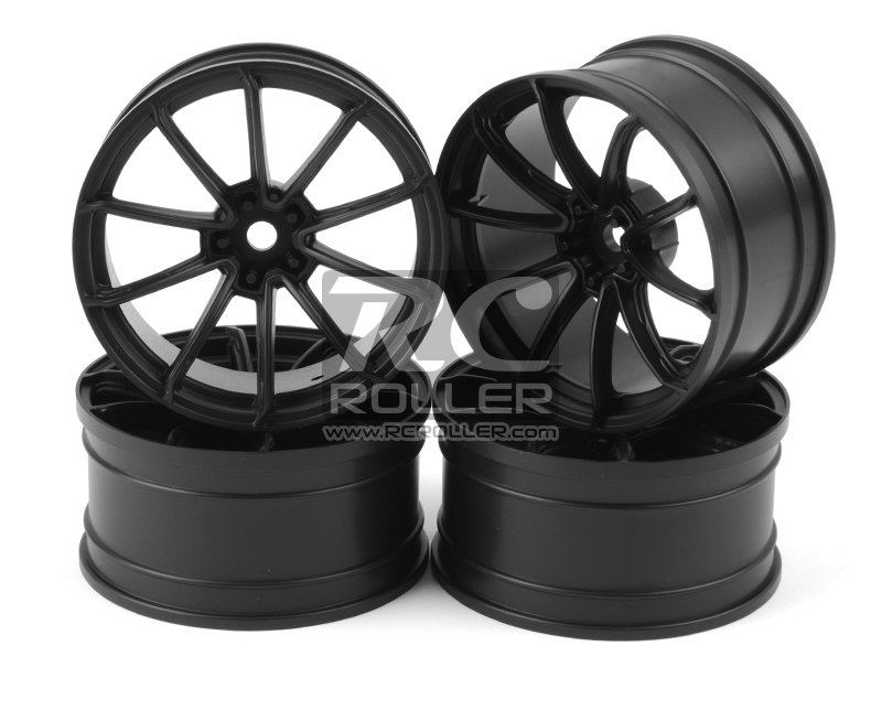 [ܼ] 102076FBK [MST] 102076FBK Flat black GTR wheel (+5) (4)