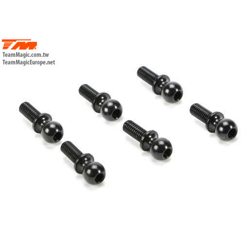 [���ܼ�] 503138A [TEAM MAGIC] Alum. 5x4mm Ball Stud (6)