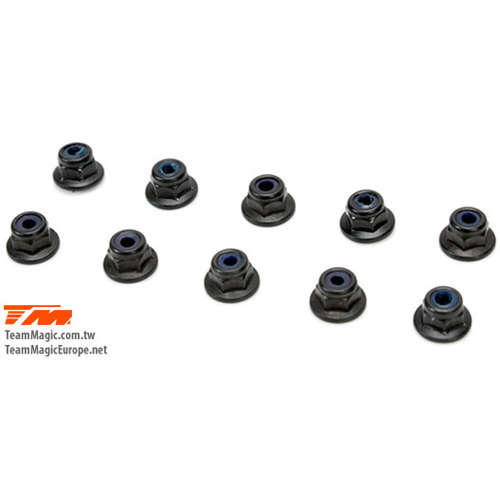 [���ܼ�] 111165 [TEAM MAGIC] 3mm Flanged Nut(10)