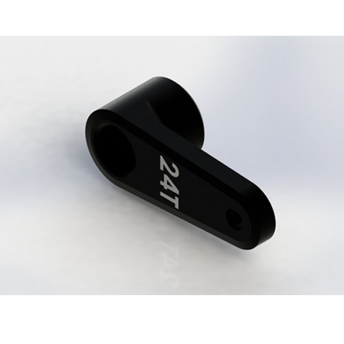 [ܼ] TD340123 [TEAM DURANGO] ALUMINIUM 24T SERVO HORN (Black)