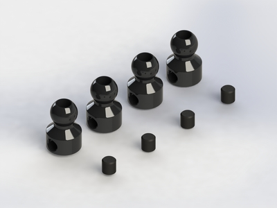 [ܼ] TD330688 [TEAM DURANGO] ANTI-ROLL BAR PIVOT BALL (4pcs)