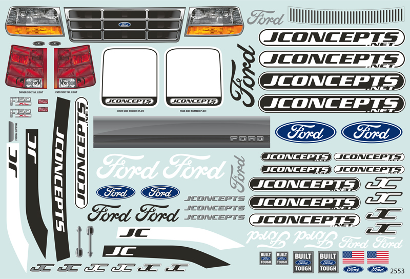 [���ܼ�] J-0376 [J-CONCEPTS] JConcepts RC10T2 Truck 1995 Ford F-150 Vintage Body (Clear)