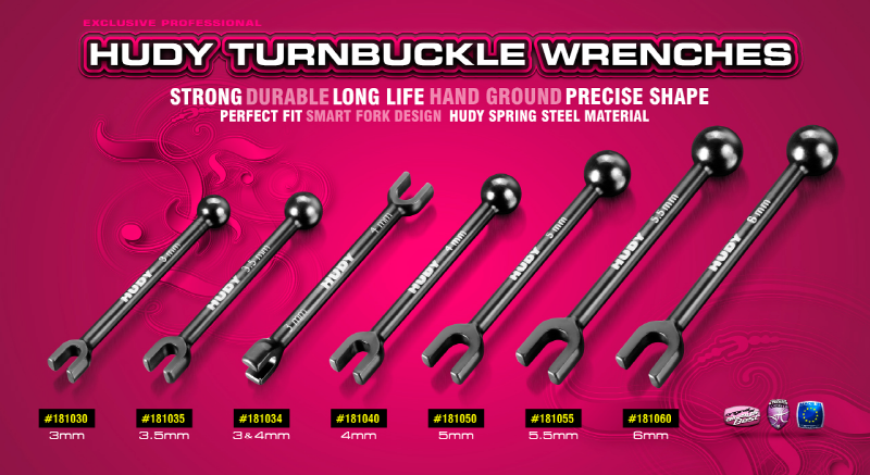 [���ܼ�] 181035 [HUDY] 181035 HUDY SPRING STEEL TURNBUCKLE WRENCH 3.5MM