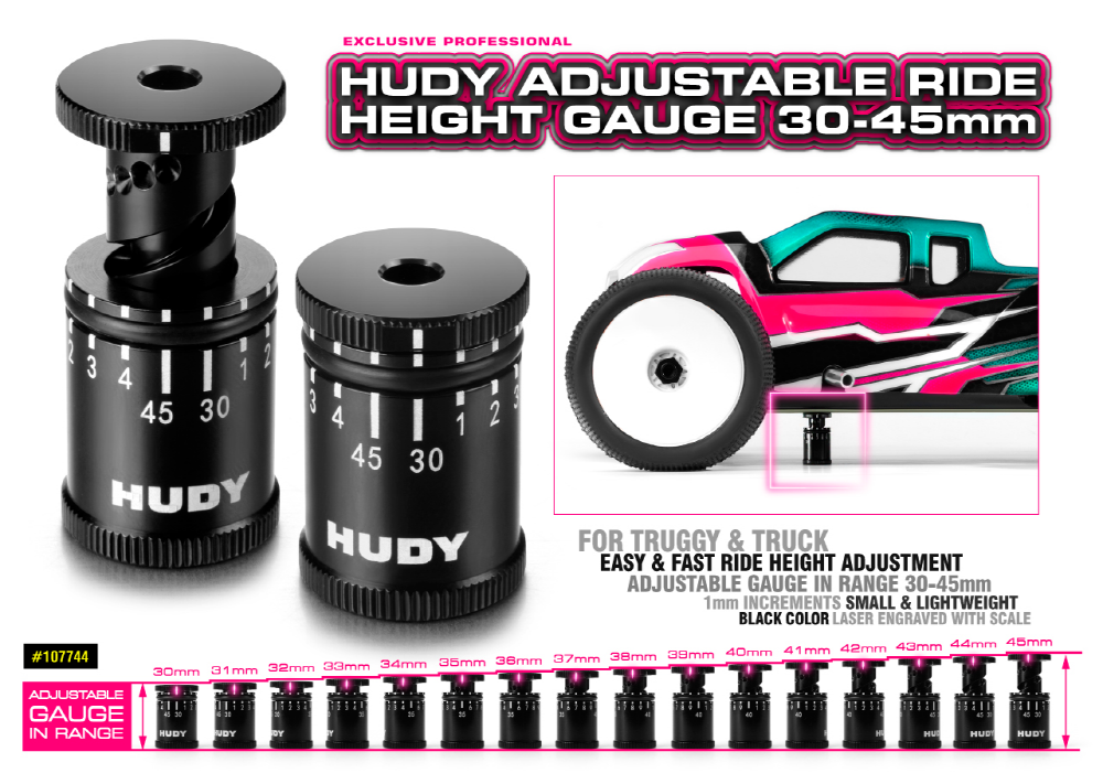 [ܼ] 107744 [HUDY] 107744 HUDY ADJUSTABLE RIDE HEIGHT GAUGE 30-45MM