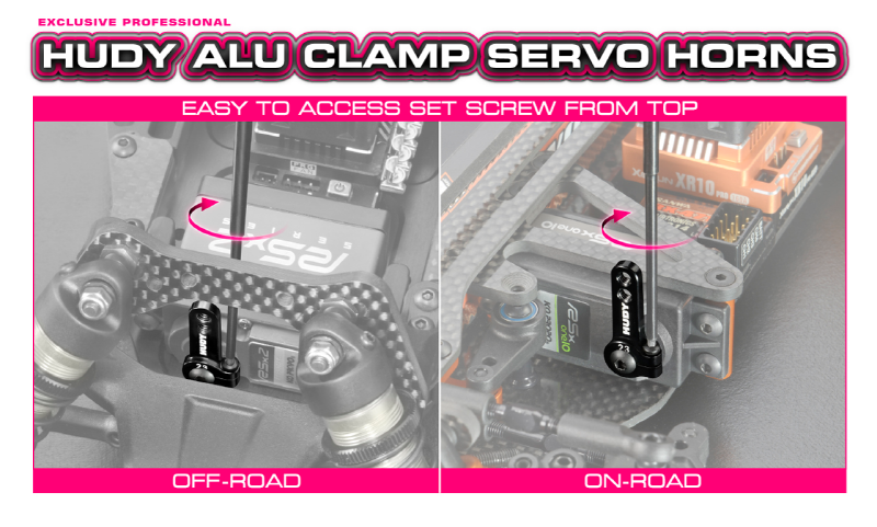 [ܼ] 293409 [HUDY] 293409 ALU CLAMP SERVO HORN - FUTABA - 25T