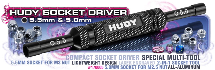 [���ܼ�] 170005 [HUDY] 170005 HUDY SOCKET DRIVER 5 MM & 5.5 MM