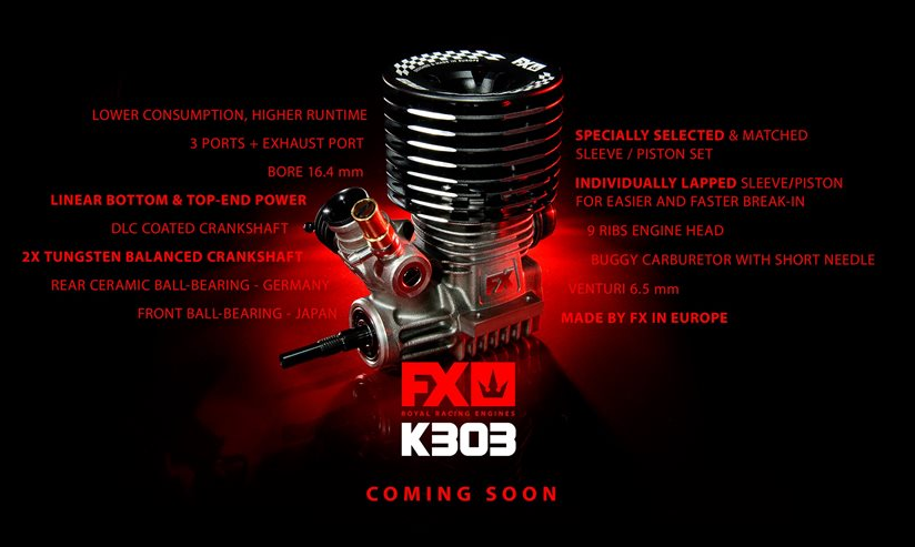 [���ܼ�] 650006 [FX ENGINE] (�޺� ��Ʈ) FX K303 - COMBO: ENGINE 2169 MUFFLER MED MANIFOLD (1:8 ����)