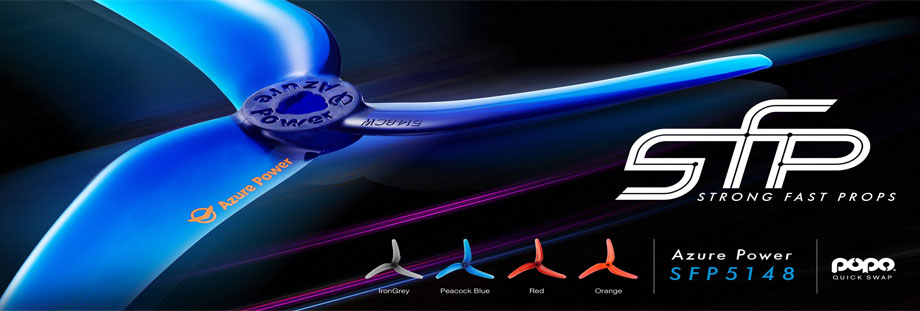 [���ܼ�] 51480301 [Azure Power] 5148 (5.1x4.8) SFP Tri-Blade Prop (��ǰ�� ����ī������Ʈ ����)