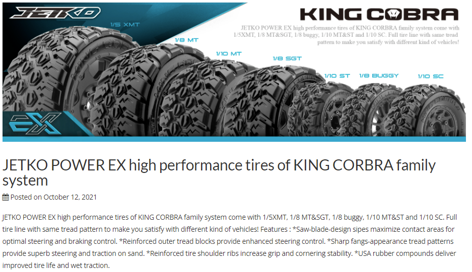 [���ܼ�] JKO1601CBMSGBB2 [JETKO] 1/8 SGT 3.8 EX-TOMA HAWK/Claw Rim (2pcs) Belted