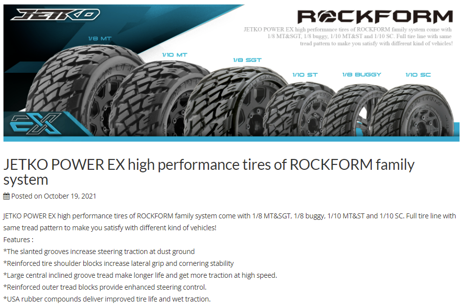 [���ܼ�] JKO2703CBMSGNB3 [JETKO] 1/10 ST 2.8 EX-ROCK FORM/Claw Rim (2pcs)
