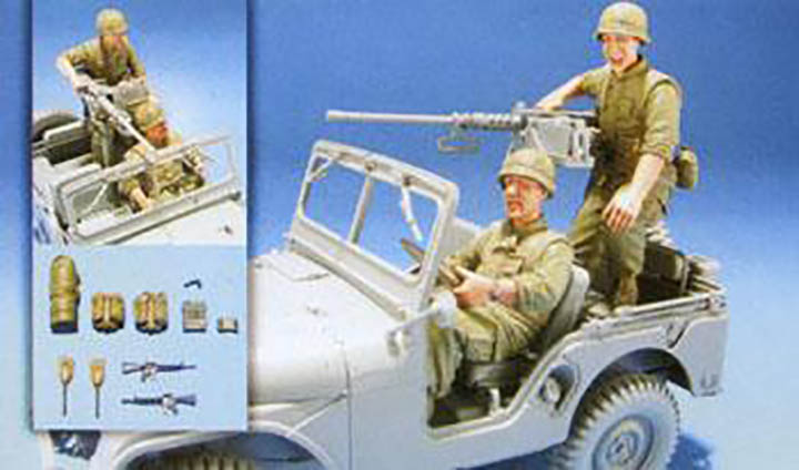 [ܼ] BFHF550 [AFV CLUB] BFHF550 1/35 Vietnam U.S.MARINE M38A1 Driver/Gunner -  