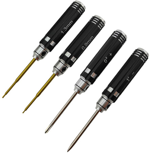 [���ܼ�] DTT04002 [DETAILS TECH] (Ƽź ��) Mini Allen Wrench Set - Black B 4pcs (0.9, 1.3 / Phillips, Flat)