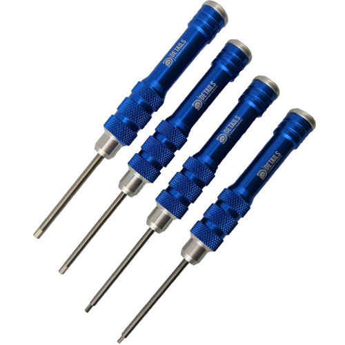 [���ܼ�] DTT11030 [DETAILS TECH] (HSS ��) Allen Wrench Set - Blue Torch 4pcs (Hex 1.5, 2.0, 2.5, 3.0mm)