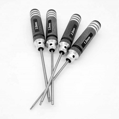 [���ܼ�] DTT11027 [DETAILS TECH] (HSS ��) Allen Wrench Set - Break Black 4pcs (Hex 1.5, 2.0, 2.5, 3.0mm)