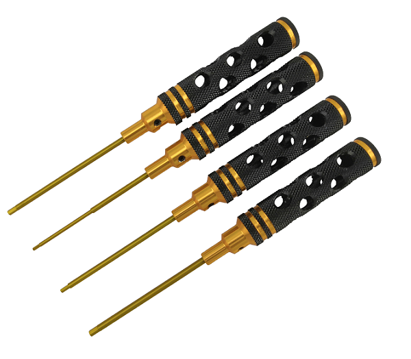 [���ܼ�] DTT02011 [DETAILS TECH] (Ƽź ��) Titanium Coated Tips Allen Wrench Set - Breakstone Honeycomb 4pcs (Hex1.5/2.0/ 2.5/3.0mm)