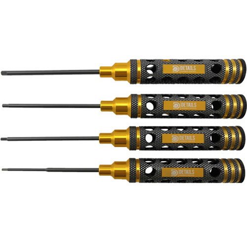 [���ܼ�] DTT02021 [DETAILS TECH] (Ƽź ��) Allen Wrench Set - Breakstone Ti Black 4pcs (Hex1.5/2.0/ 2.5/3.0mm)