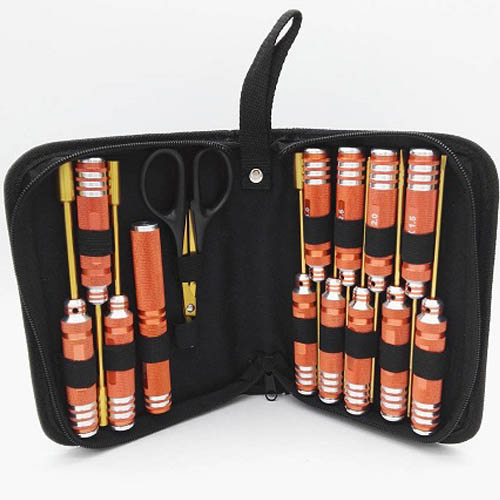 [ܼ] DTT11047 [DETAILS TECH] Tool Bag - Red Set 14pcs (ĳ )