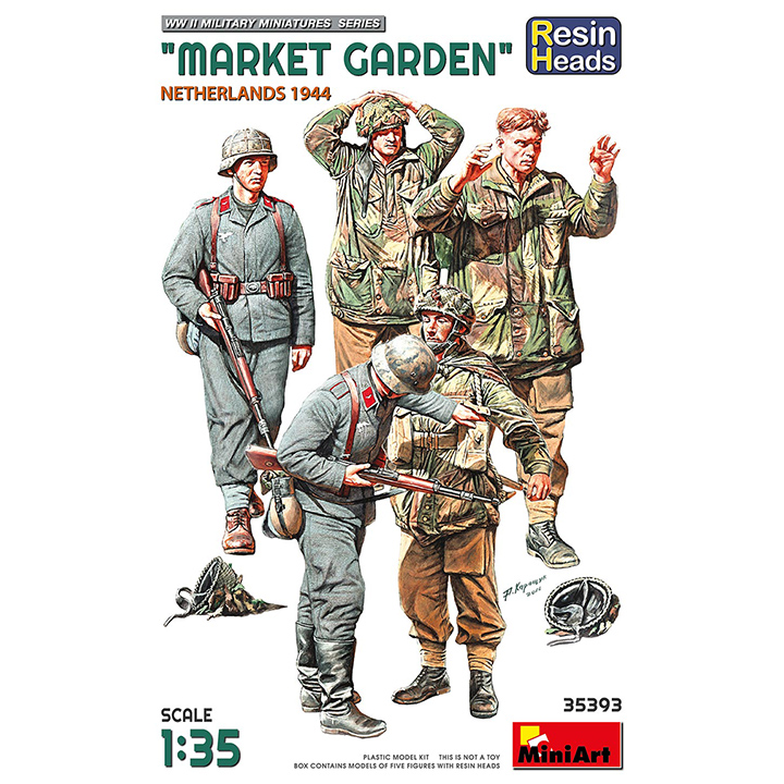 [���ܼ�] BE35393 [Miniart] BE35393 1/35 Market Garden Netherland 1944 Resin Head