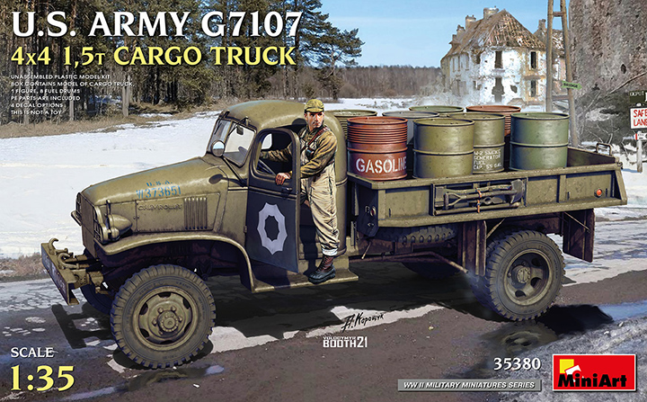 [ܼ] BE35380 [Miniart] BE35380 1/35 U.S.ARMY G7107 4X4 1,5t Cargo Truck