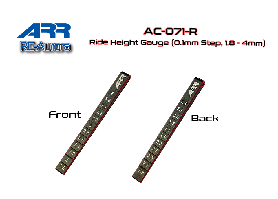 [���ܼ�] AC-071-R [COX/PPM RACING] (�̴��� ����) Ride Height Gauge (0.1mm Step, 1.8 - 4mm)