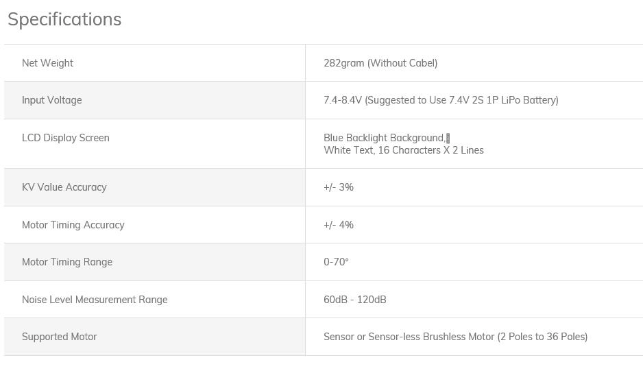[ܼ] SK-500020-01 [SKY RC] SK-500020-01 Brushless Motor Analyzer (  м)