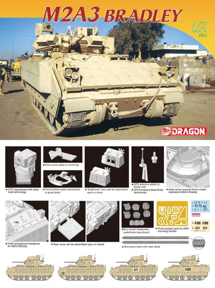 [���ܼ�] BD7623 [Dragon] BD7623 1/72 M2A3 Bradley