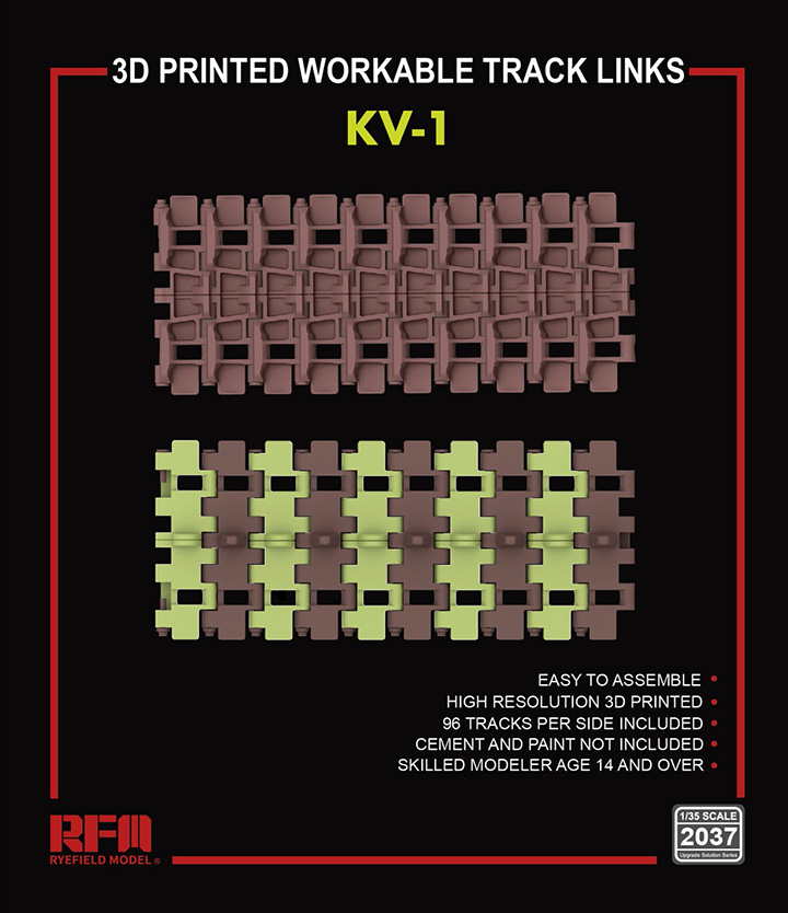 [ܼ] CRM2037 [RFM] CRM2037 1/35 KV-1 3D Printed Workable Track