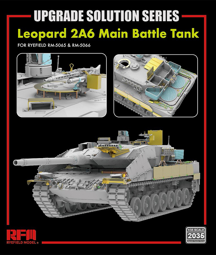 [ܼ] CRM2035 [RFM] CRM2035 1/35 Leopard 2A6 Main Battle Tank UPGRADE SOLUTION SERIES -  