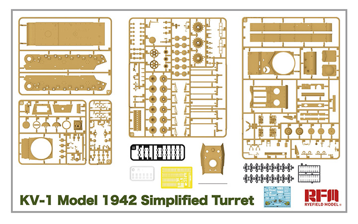 [���ܼ�] CRM5041 [RFM] CRM5041 1/35 KV-1 Model 1942 Simplified Turret w/Workable Track Links