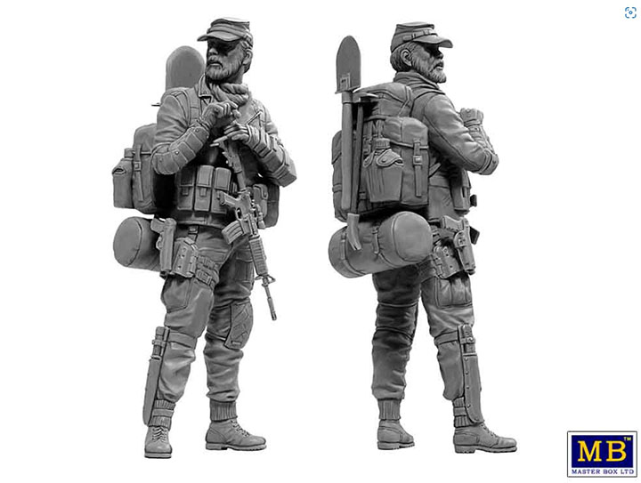 [���ܼ�] CM24074 [MasterBox] CM24074 1/24 P��st-apocalyptic series. The last Bridge. Kit No2. Raider reaper